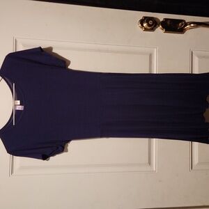 Alya Francesca's Navy Blue stretch T-shirt belt Dress Size M